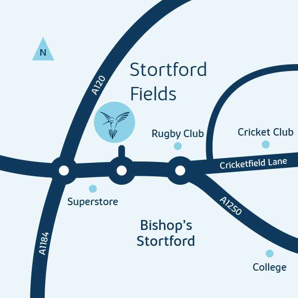 Development map for stortford fields